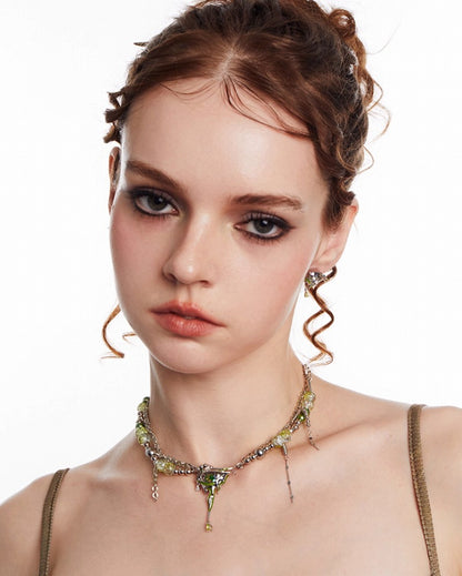 Liao Zhai Green Moonlight Necklace 02