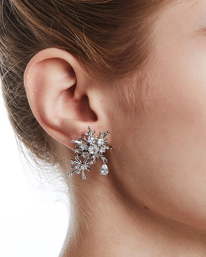 Winter Love Song Snowflake Earrings
