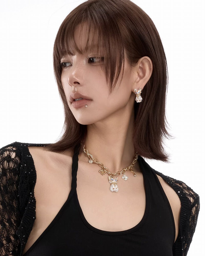 Pharaoh Egyptian Cat Necklace 02