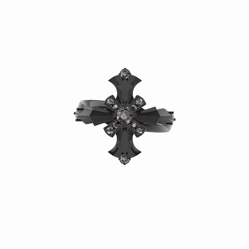 Divine Prayer Cross Open Ring