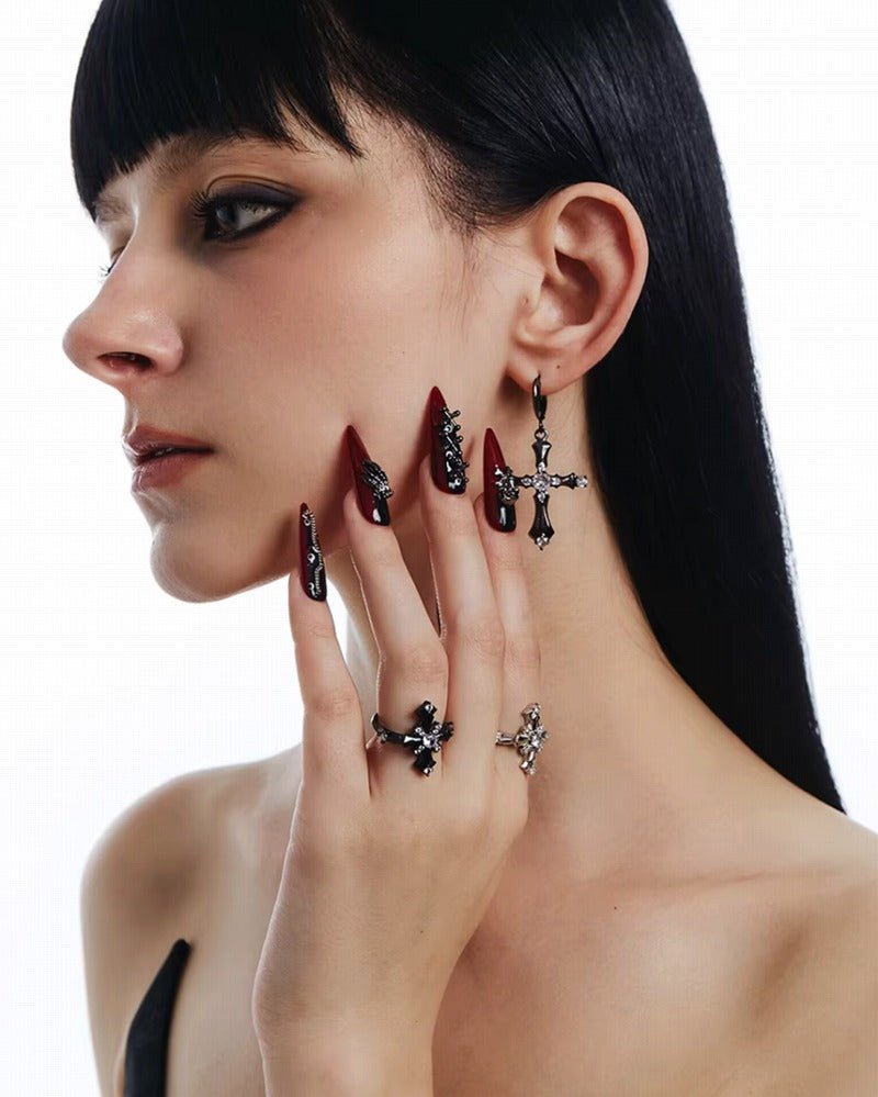 Divine Prayer Cross Open Ring