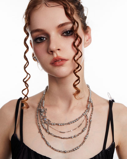 Butterfly Leap Layer Necklace 02