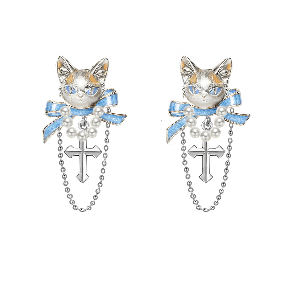 Meow Egyptian Pharaoh Cat Earrings 01