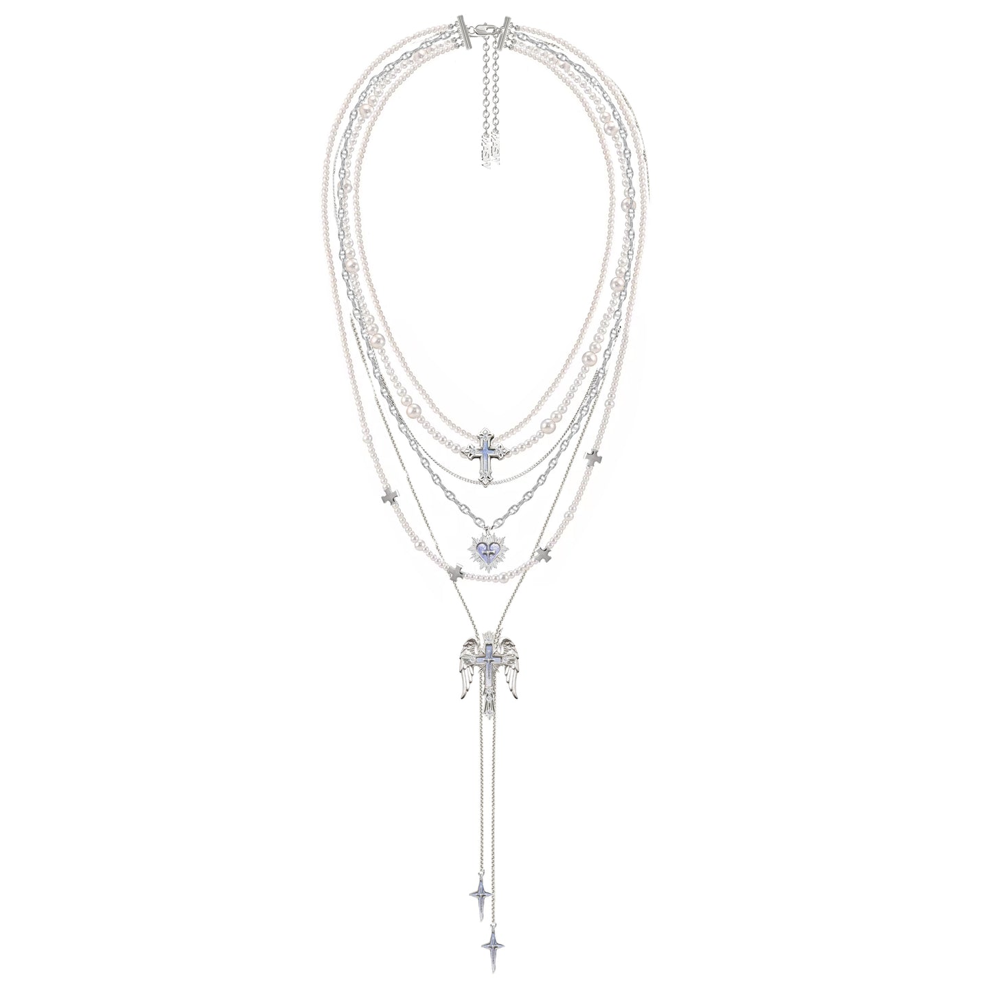 Sacred Contract Layer Cross Necklace 01