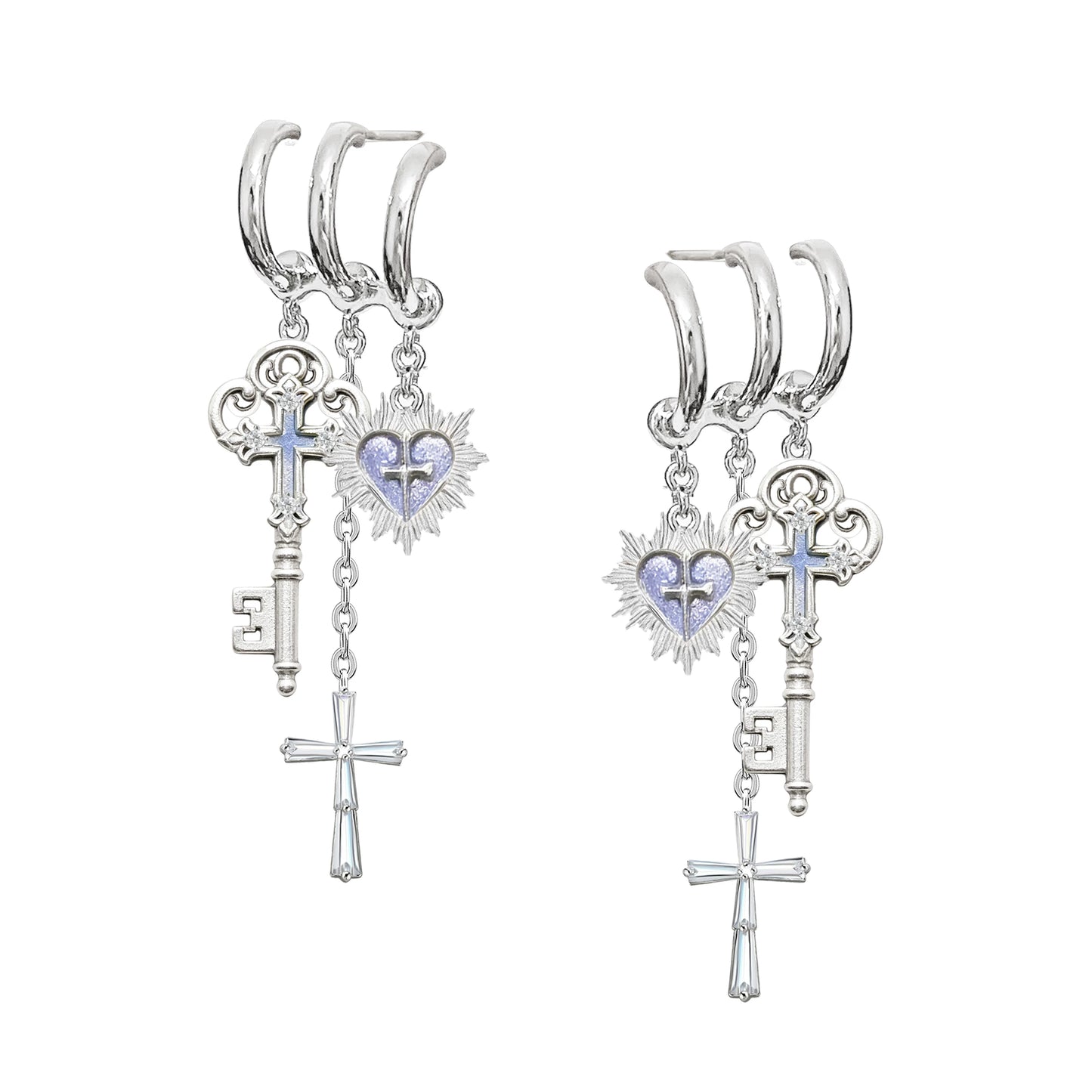 Sacred Contract Cross Earrings