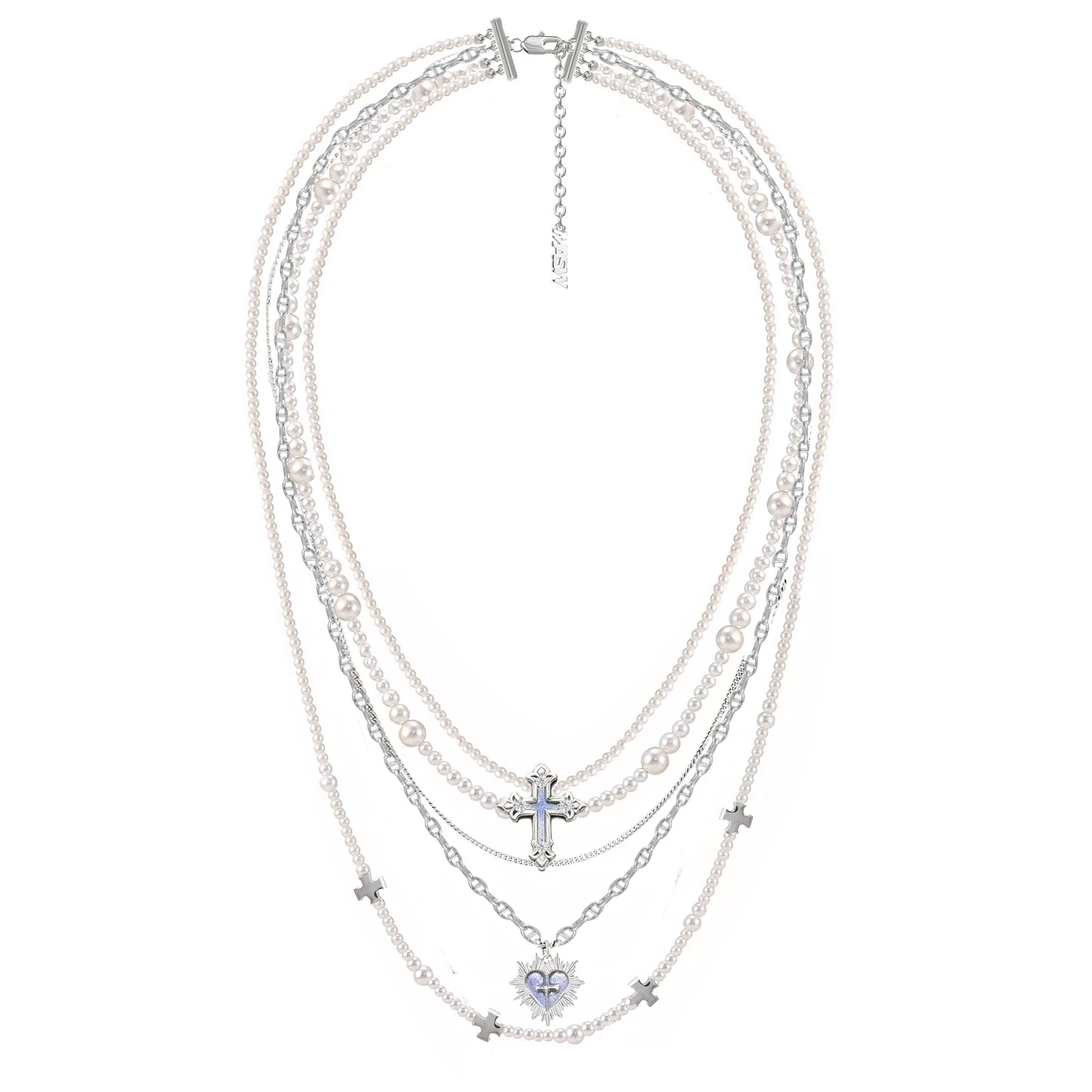 Sacred Contract Layer Cross Necklace 01