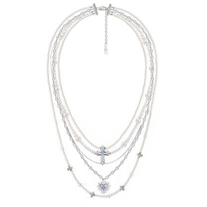 Sacred Contract Layer Cross Necklace 01