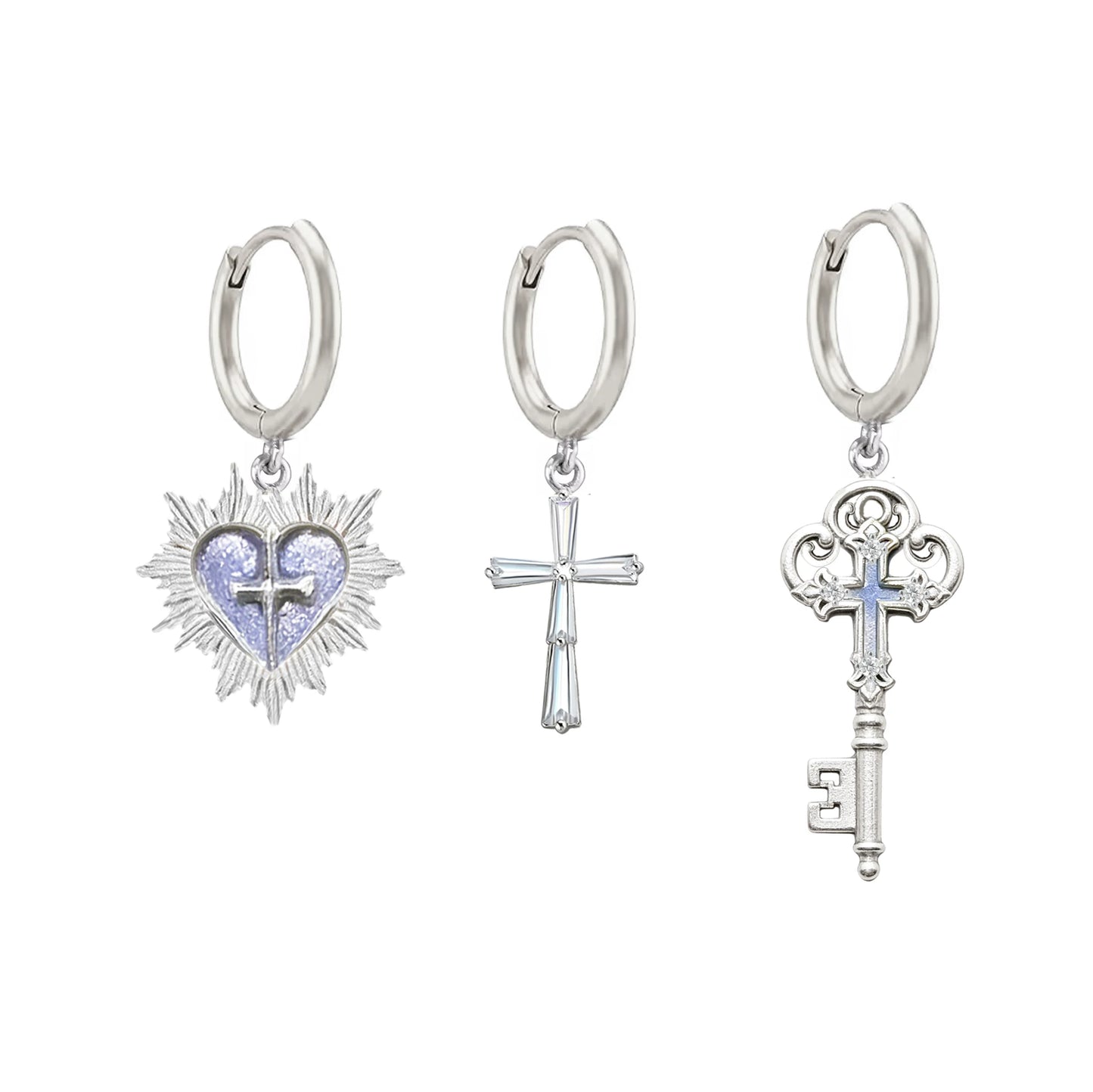 Sacred Contract Love Key Earrings