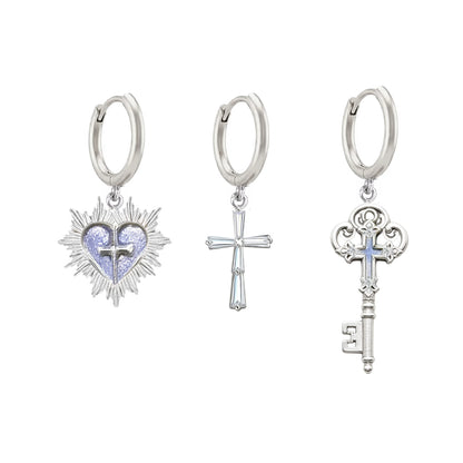 Sacred Contract Love Key Earrings