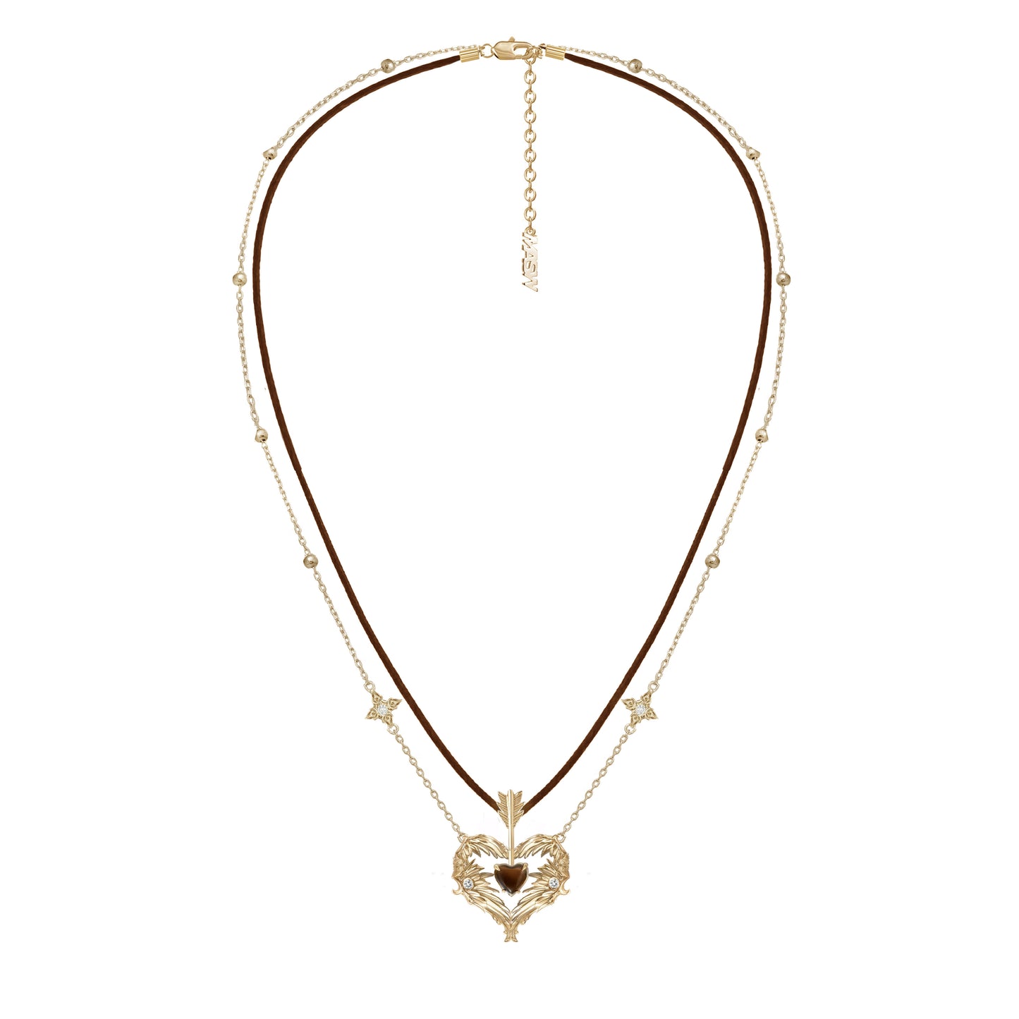 Basic Angel & Devil Wing Heart Necklace