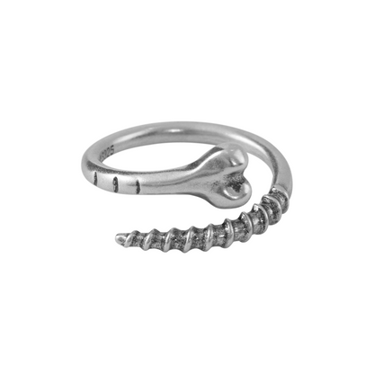 Mini Punk Bone Pinky Open Ring