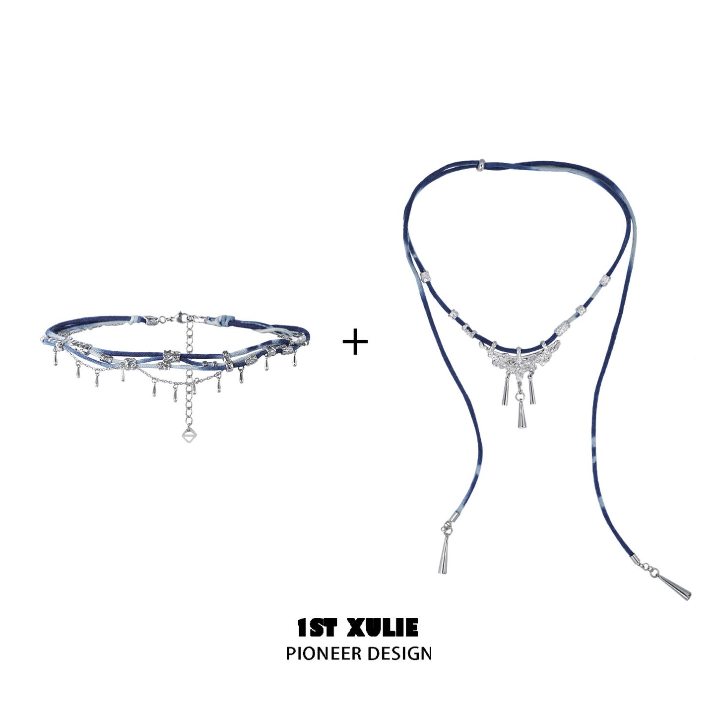 NG ok 1STXULIE 'Miao' braided cord necklace, niche new Chinese design women's necklace, collarbone accessory, necklace