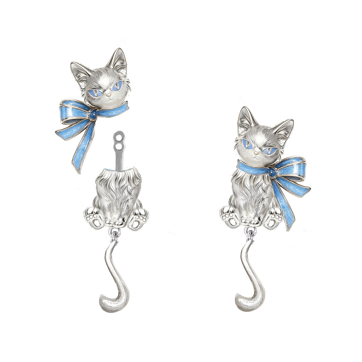 Meow Egyptian Pharaoh Cat Earrings 02