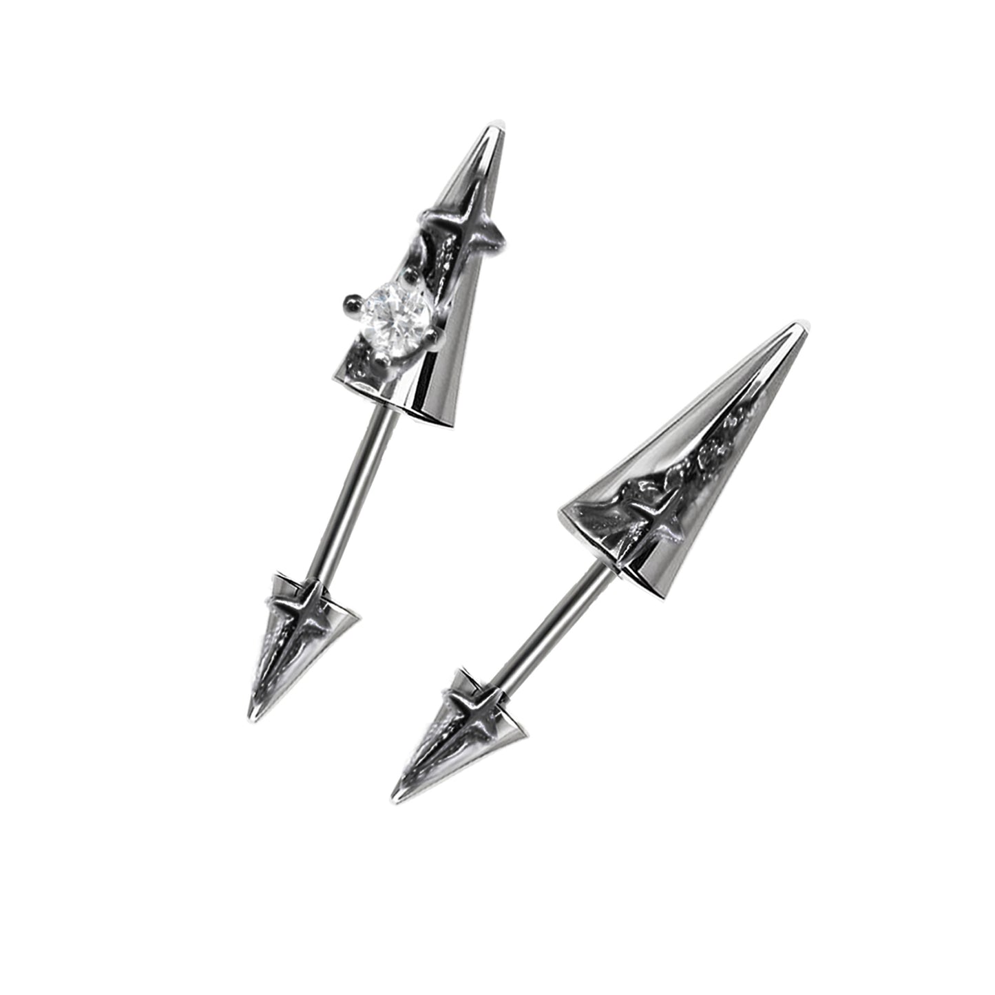 Basic Rivet Star Earrings