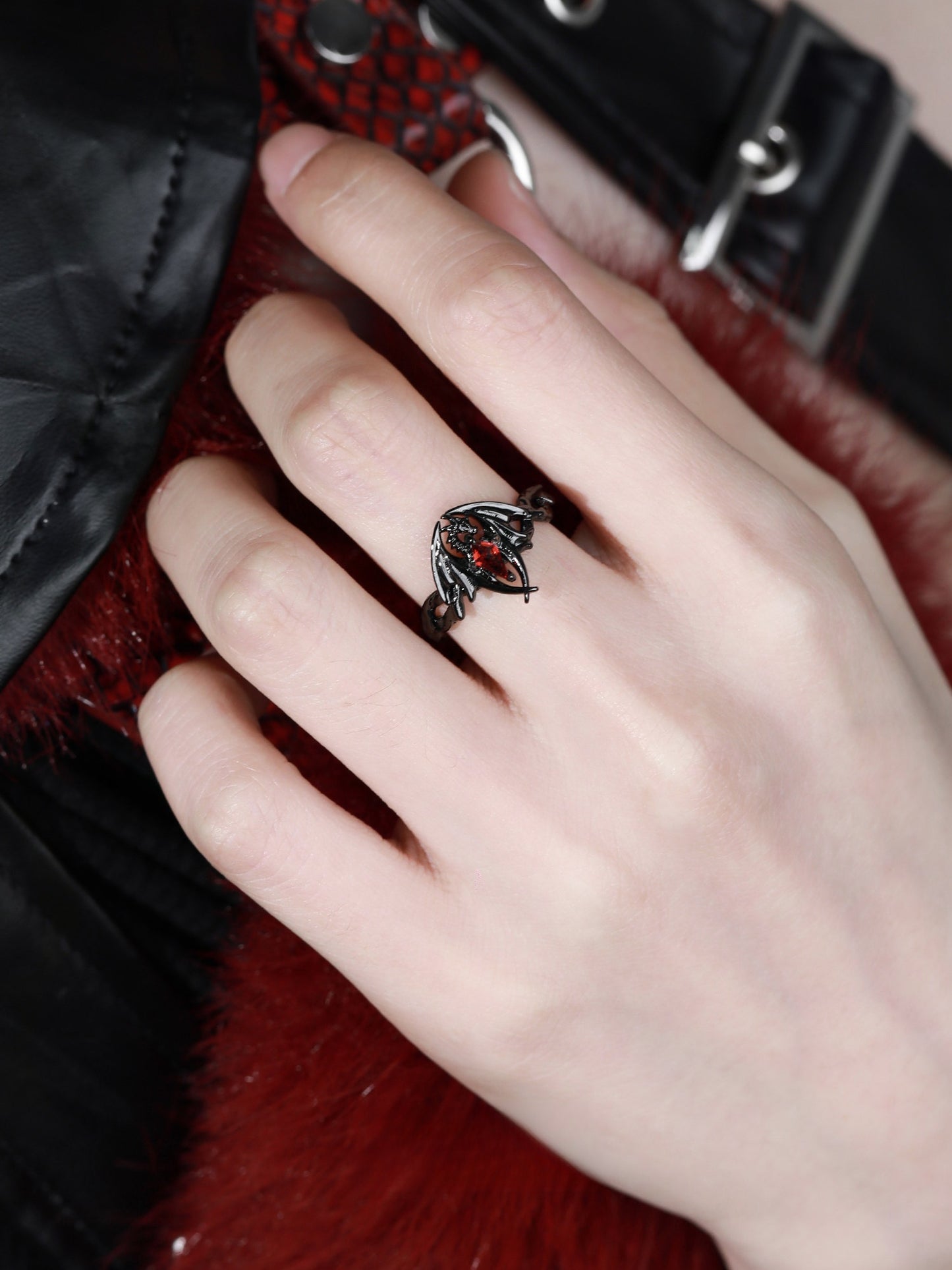 Flame Hell Dragon Ring