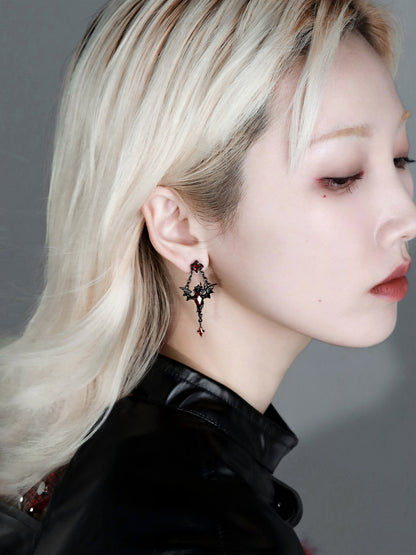 Flame Hell Dragon Earrings01